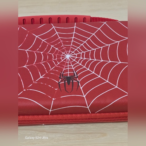 Nintendo Switch 2 Carrying Case - Red Cute Kawaii Design with Handle and Strap - Picture 7 of 9